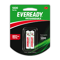 Eveready Rechargeable 600 mAh AAA Battery – Pack Of 2.