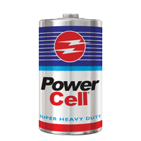 Powercell Carbon Zinc R20 Power D-size