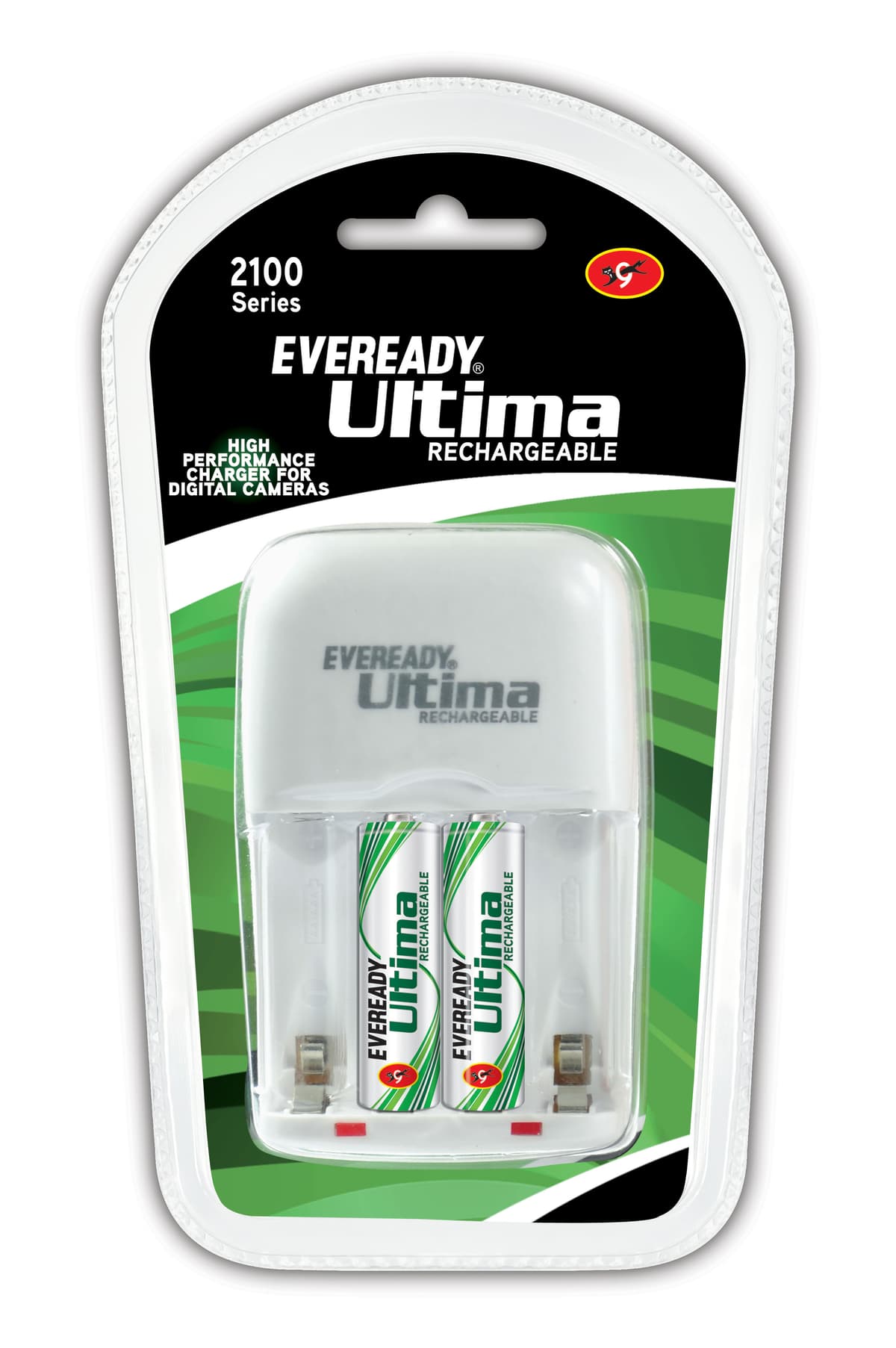 Eveready Rechargeable 2100 mAh AA Battery With Charger - Pack Of 2